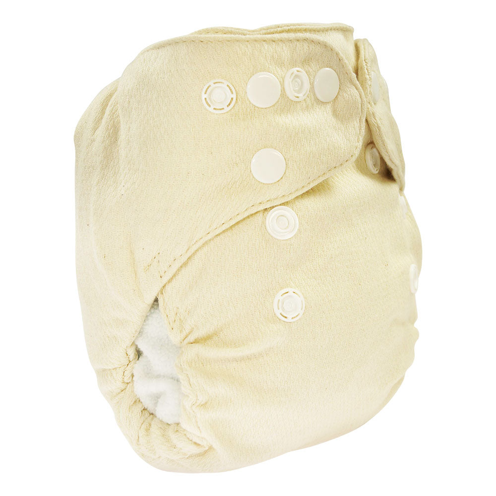 Blümchen - Birdseye-Höschenwindel (Nachtwindel) - Bio-Baumwolle - Newborn & One Size