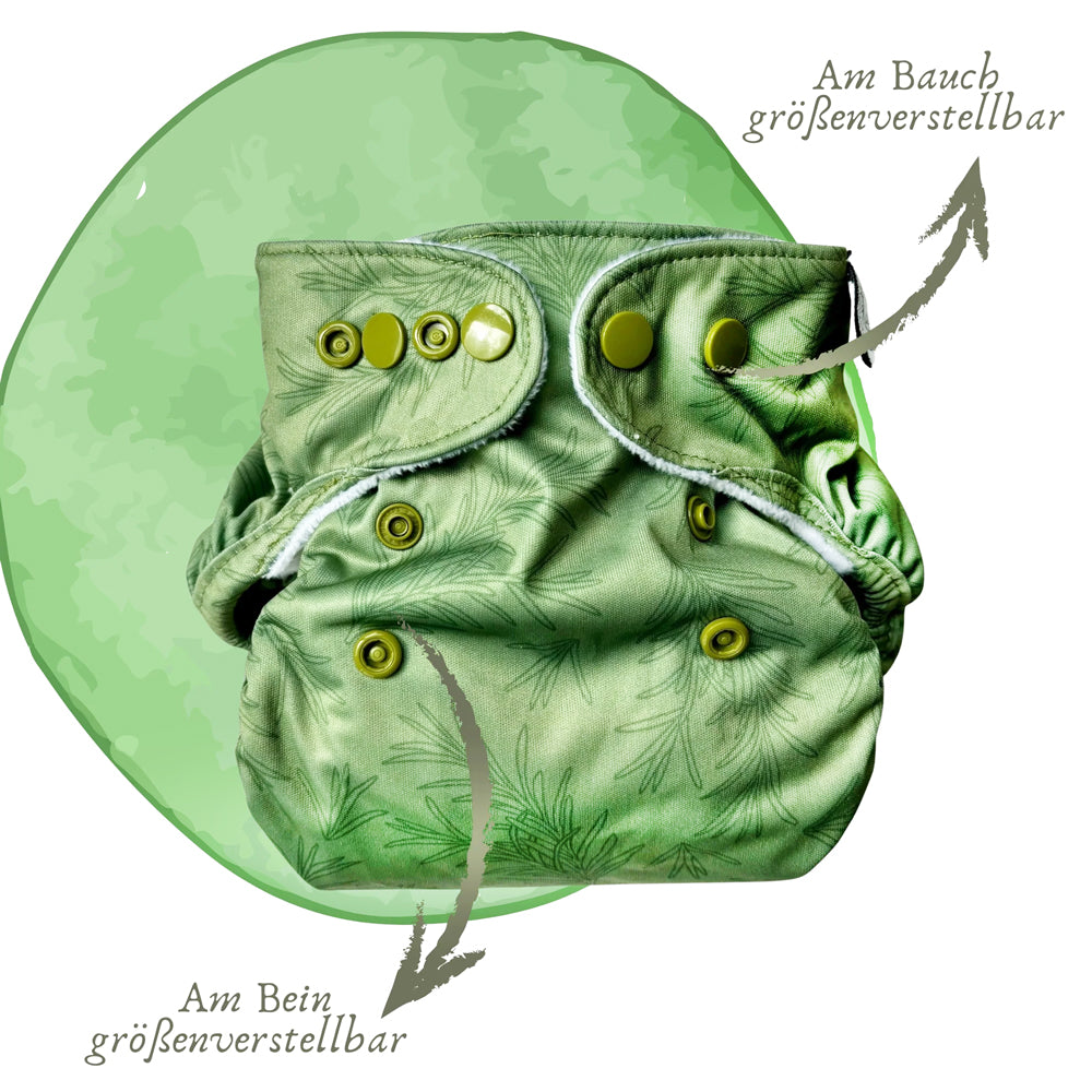 siebenKÄSEhoch - Premium Überhosen (OneSize 4-16 kg) - mit doppelten Beinbündchen