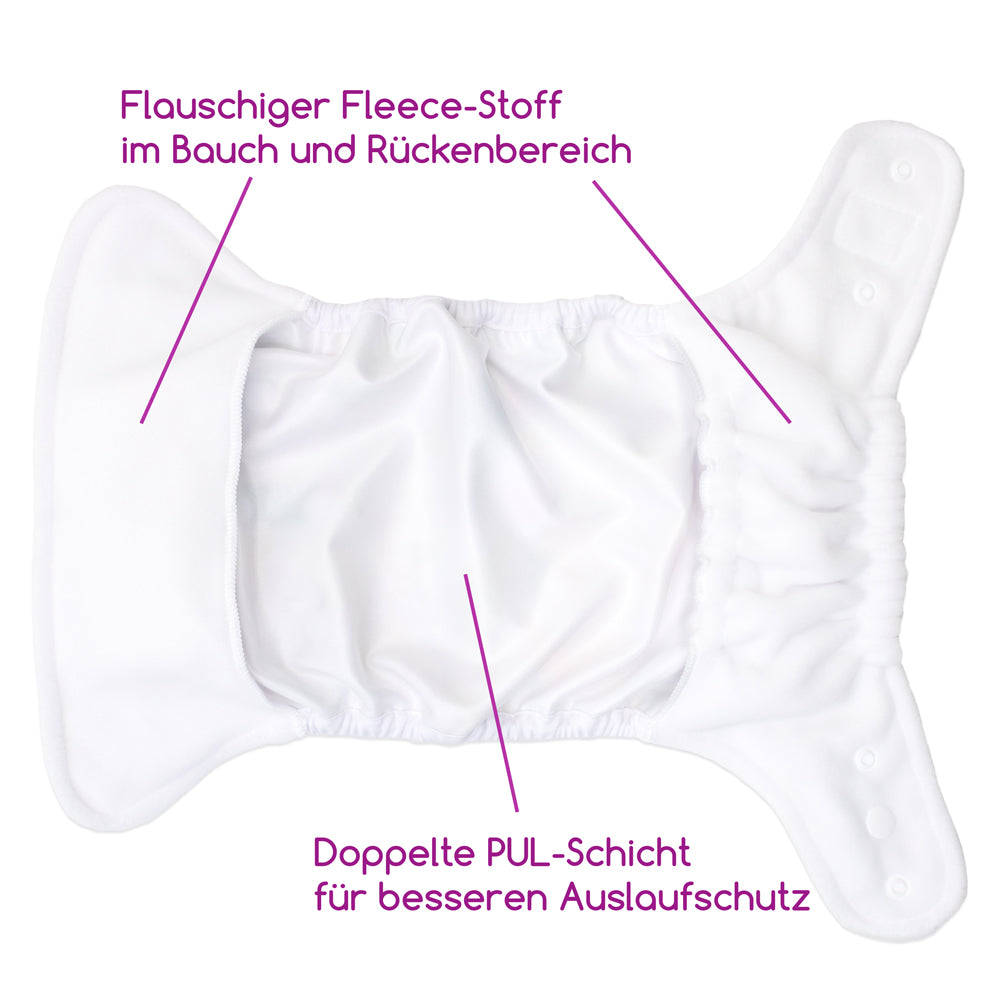 Doodush - V2.0 Überhose mit Laschen - Turquoise Llamas (Türkise Lamas)