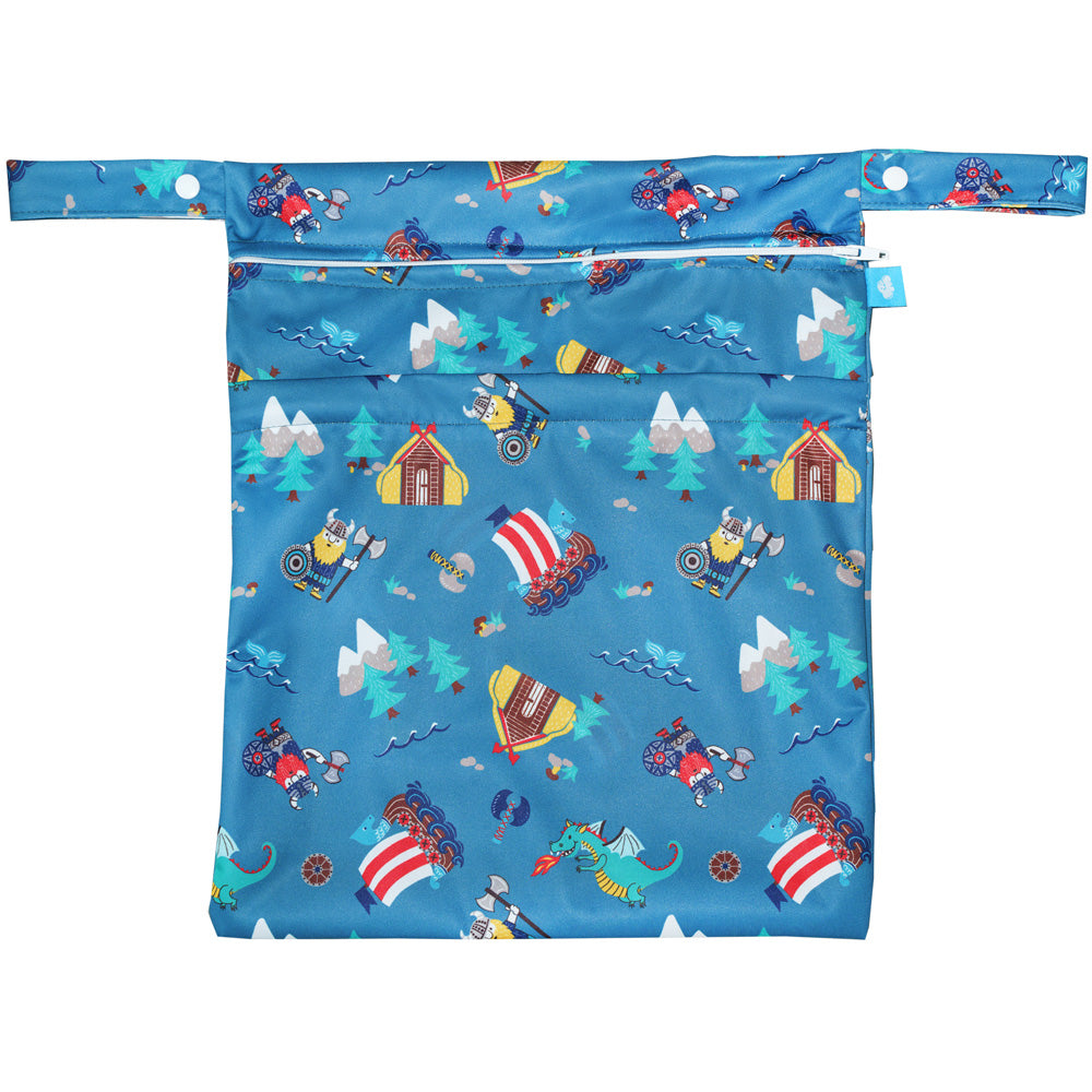 Little Clouds - doppelte Nasstasche mit Trockenfach (Wet & Drybag) - Gr. M (40x33 cm)