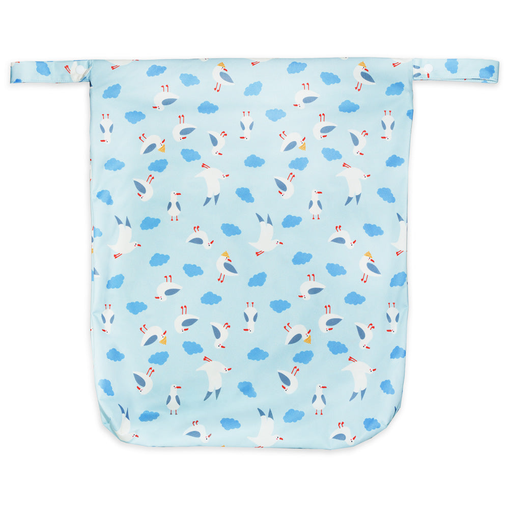 Little Clouds - einfache Nasstasche (Wetbag) - Gr. L (53x44 cm)