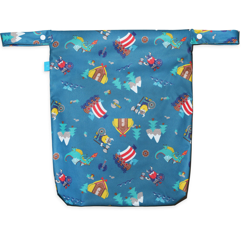 Little Clouds - einfache Nasstasche (Wetbag) - Gr. L (53x44 cm)