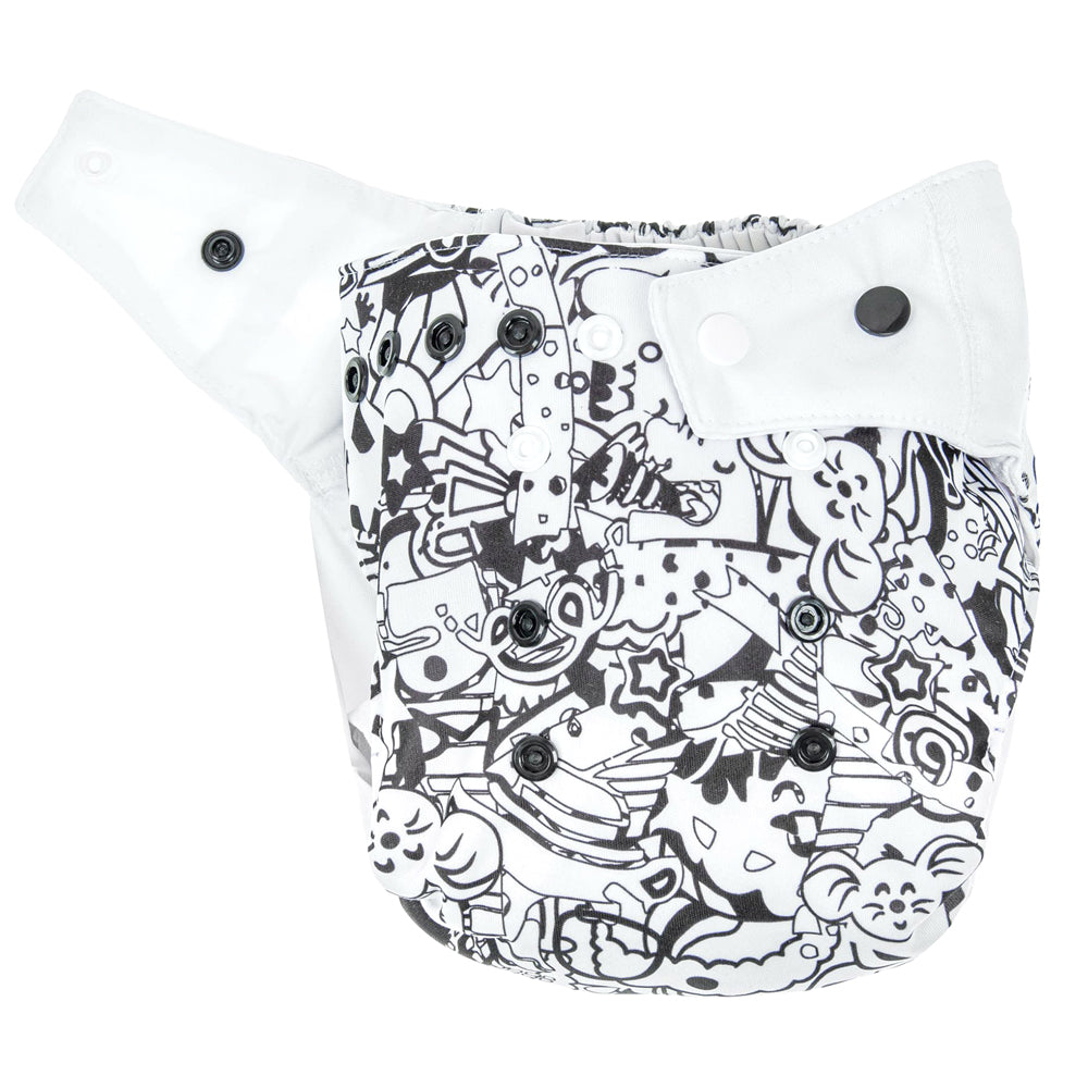 Mommy Mouse - SIO-Überhose (weiche Beinbündchen) - One Size - Black