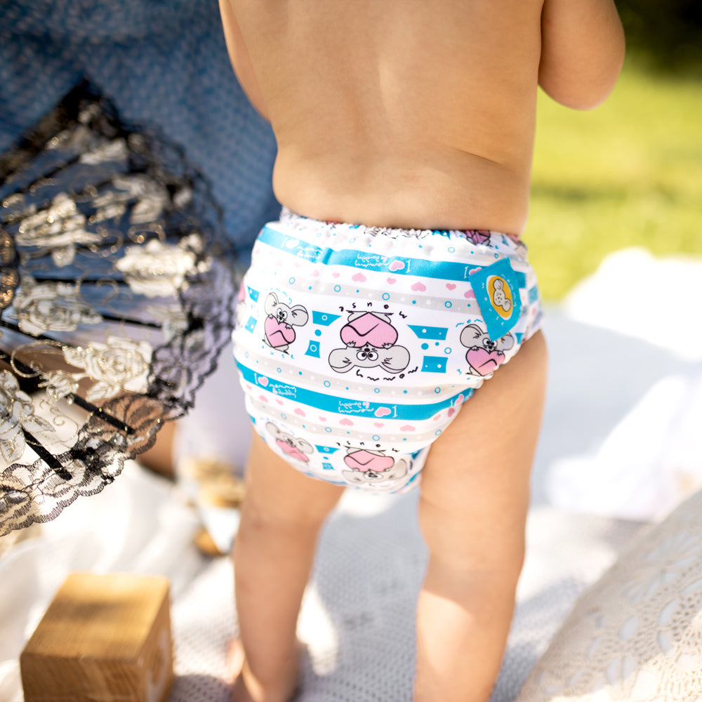 Mommy Mouse - Überhose (Newborn, One Size, XL) - Affen