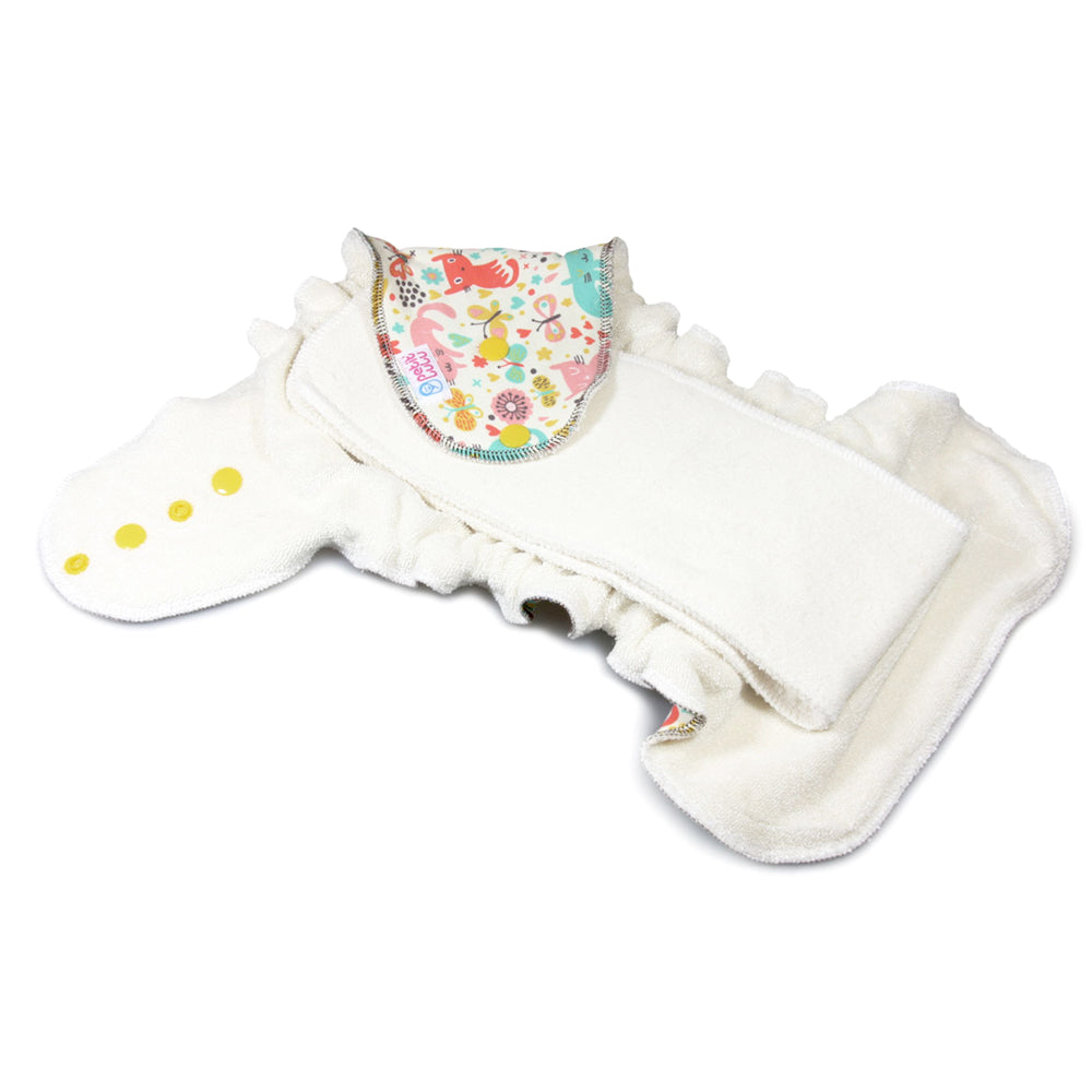 Petit Lulu - Höschenwindel "Fluffy Organic" - One Size (4-15 kg) mit langer Saugeinlage