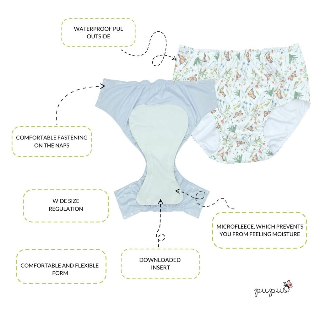 Pupus SLIM Saugeinlage – dünne Zusatzeinlage für Inkontinenz-Pants