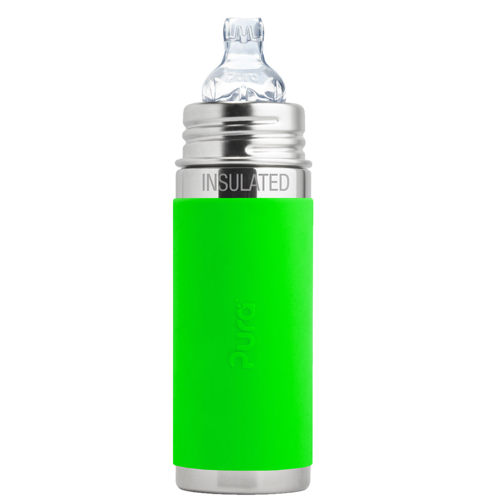 Pura Kiki ISO-Flasche - 250ml - XL Trinklernaufsatz (inkl. Schutzkappe)