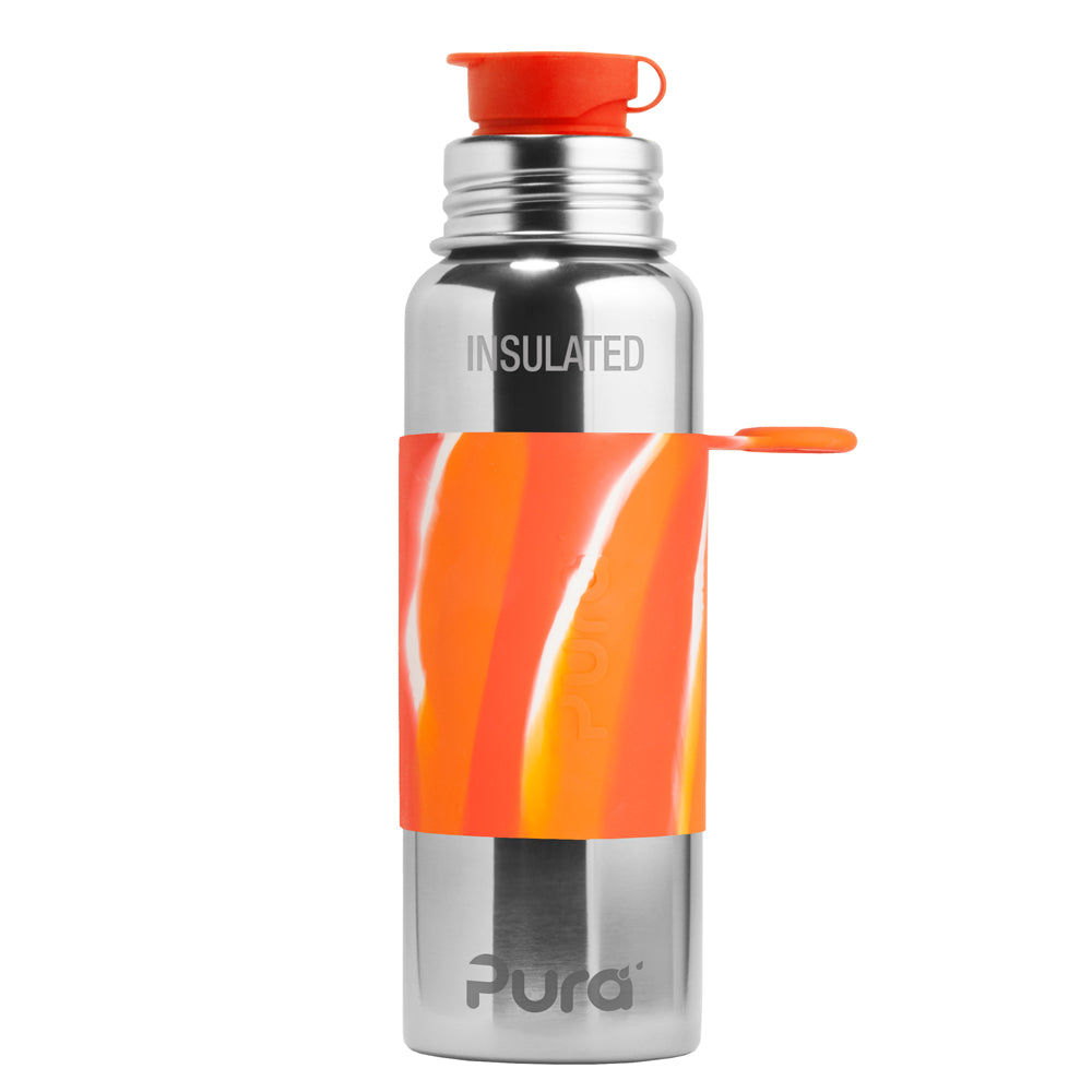 PuraSport™ ISO-Flasche 600ml - BigMouth™ Aufsatz (inkl. Silikonüberzug)