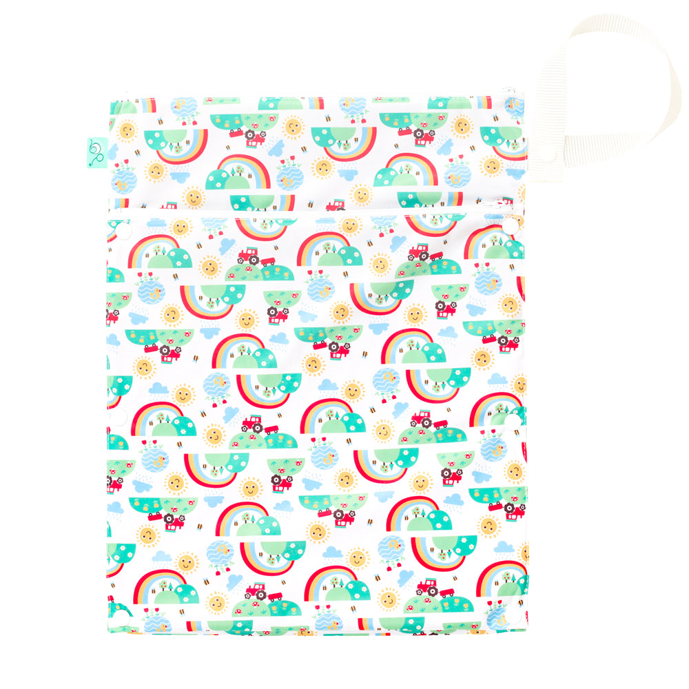 TotsBots - doppelter Wetbag mit Trockenfach Gr. M (38x30 cm)