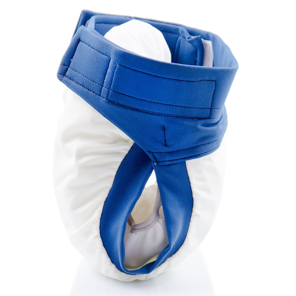Culla di Teby - "Soft Touch" Überhose - Schwimmwindel - (EINZELN) - Weiß & Blau