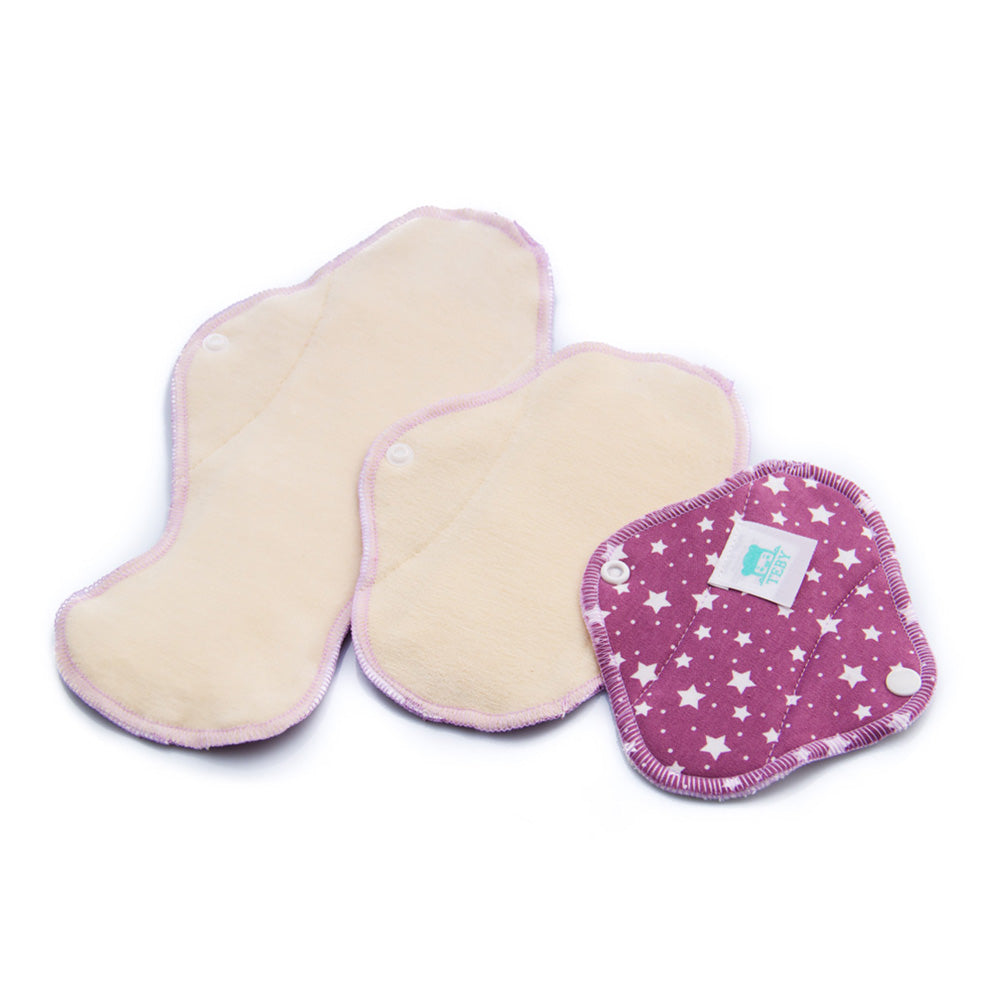 Teby Pink - Damenbinden (Microfleece) - Tag (Midi / Medium)
