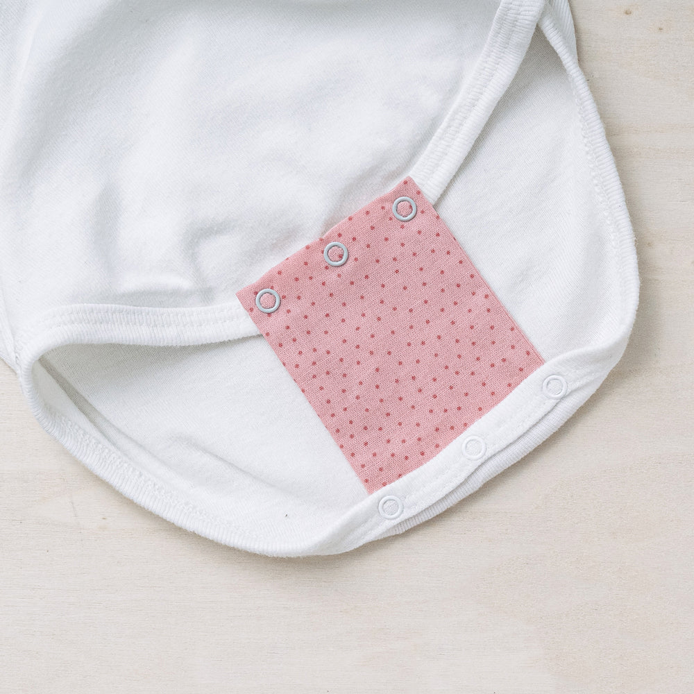 Milchmädchen - Bodyerweiterung/-verlängerung - in tollen Designs - 3 Stück in 3 Druckknopfgrößen