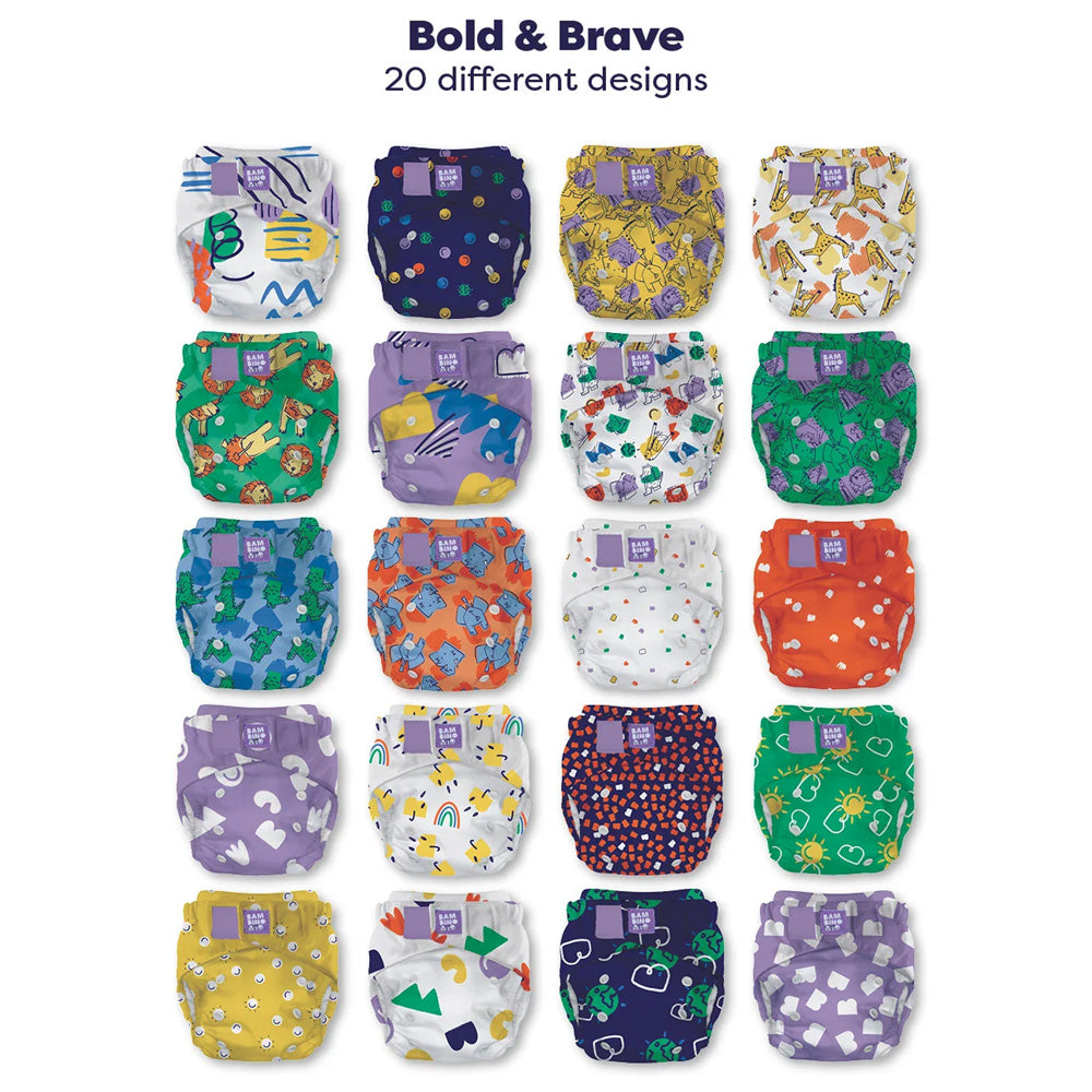 Die 20 Designs der Bambino Mio Changemaker Box Bold & Brave