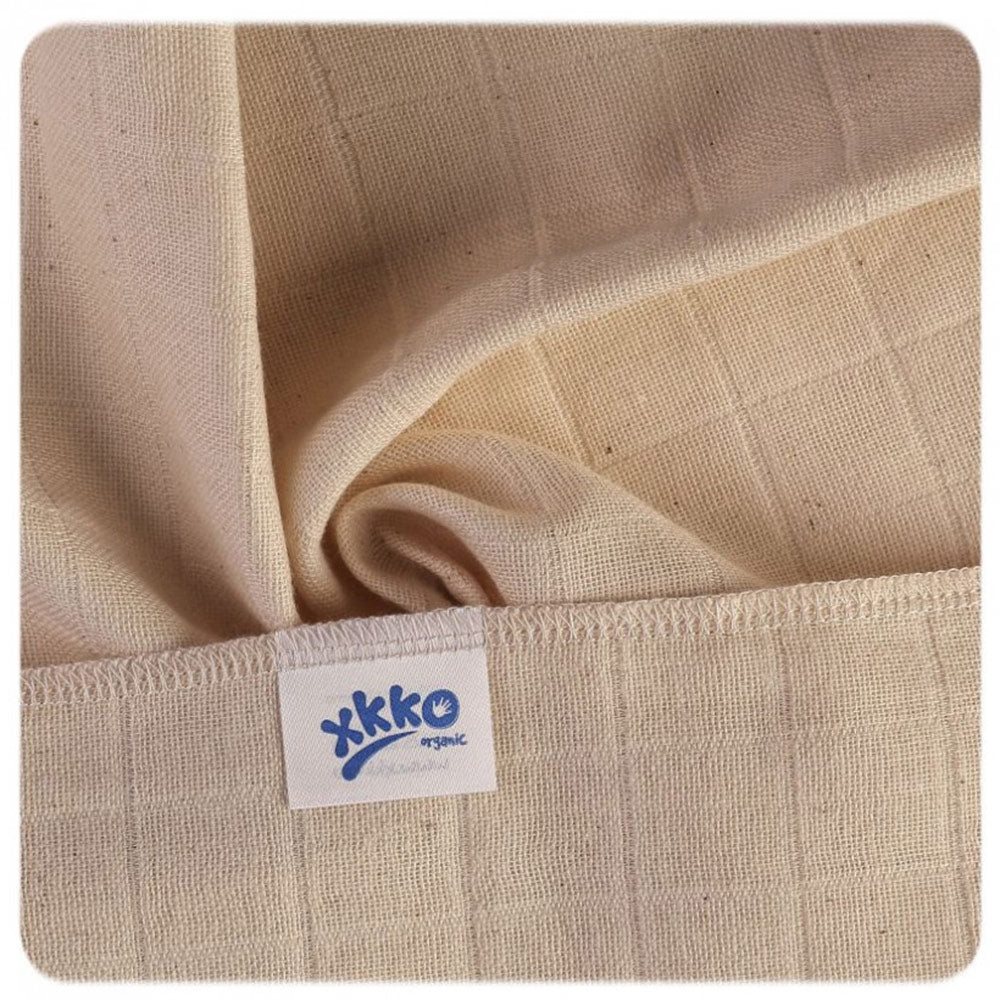XKKO - Organic Mullwindeln - 100% Bio-Baumwolle (Alte Zeiten) 40x40cm - 10 Stück