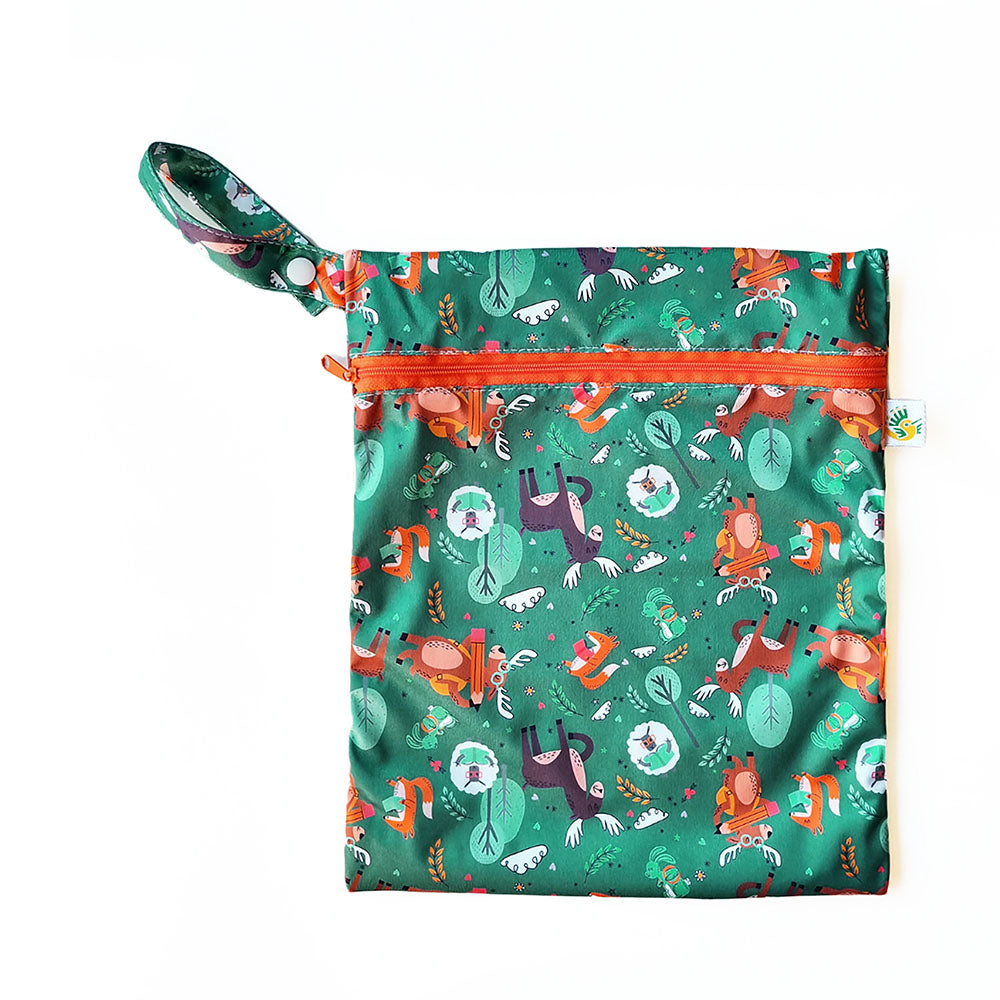 Doodush wasserdichter Windelsack / Wetbag / Nasstasche mit Schlaufe | Größe S