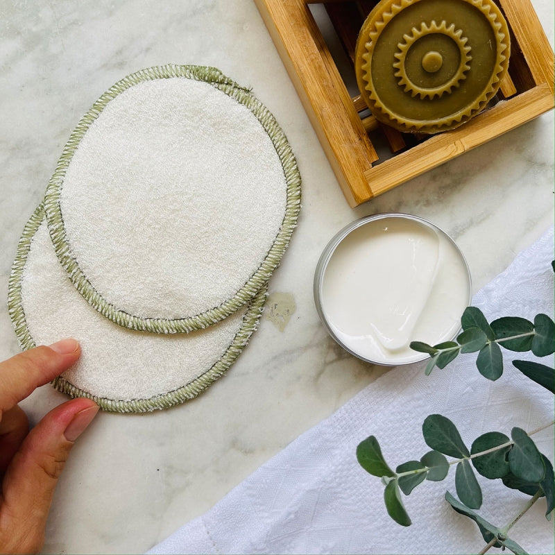 Teby Pink - waschbare Zero-Waste Reinigungspads (Abschminkpads) - Bambusviskose