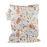 Blümchen - einfache Nasstasche (Wetbag) - Gr. M (41x29 cm)