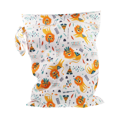 Blümchen - einfache Nasstasche (Wetbag) - Gr. M (41x29 cm)