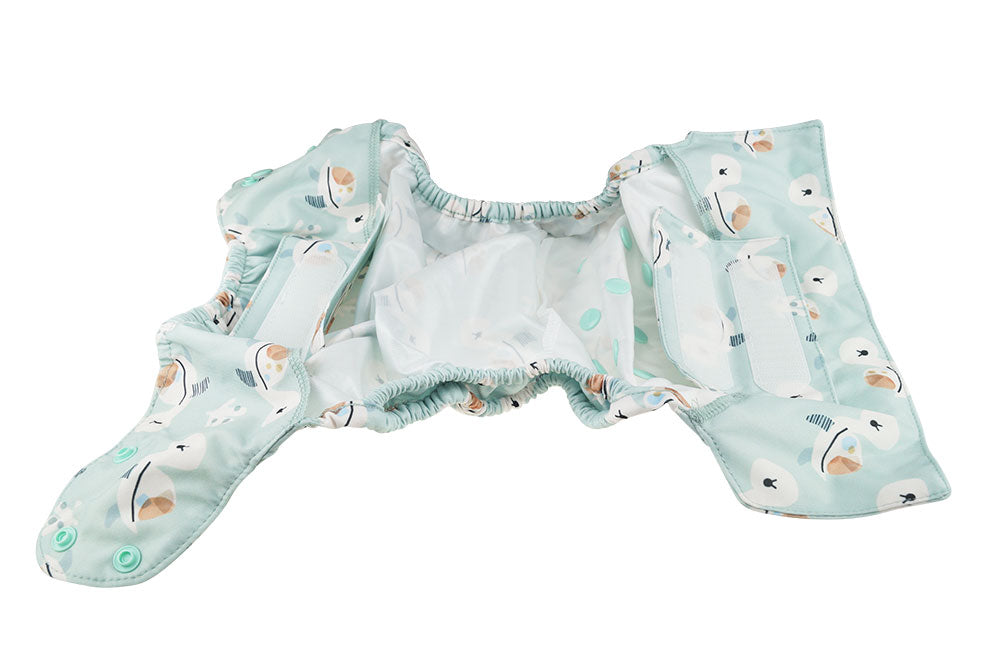 Blümchen - Eco Shell Überhose (2in1) - Druckverschluss - Newborn (3-6 kg)