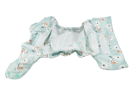 Blümchen - Eco Shell Überhose (2in1) - Druckverschluss - One Size (3-16 kg)