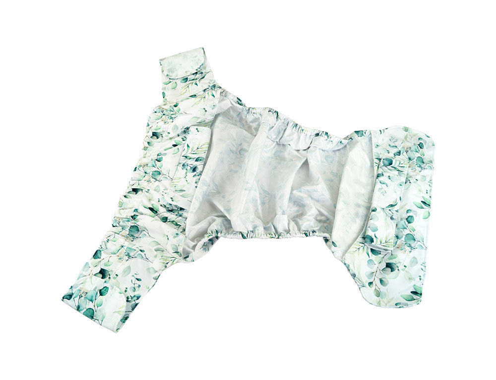 Blümchen - Kinder & Erwachsenen Stoffwindel V2 (2in1-Inkontinenz-Windel) - Floral (Grün)