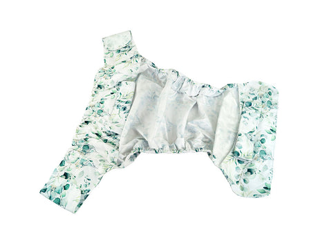 Blümchen - Kinder & Erwachsenen Stoffwindel V2 (2in1-Inkontinenz-Windel) - Floral (Grün)