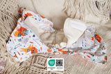 Blümchen - Saugeinlagen für Eco-Shell 2in1 (XL) - Bambusviskose & Bio-Baumwolle
