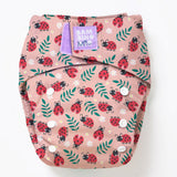 Bambino Mio - Revolutionäre wiederverwendbare Windel - AIO (One Size) - Lady Bug - Klettverschlüsse für schnelles Wickeln