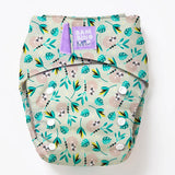 Bambino Mio - Revolutionäre wiederverwendbare Windel - AIO (One Size) - Swinging Sloth - Klettverschlüsse für schnelles Wickeln