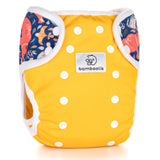 Bamboolik - DUO Überhosen - One Size (4-15 kg) - doppelte Beinbündchen - Druckverschluss