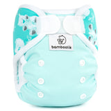 Bamboolik - DUO Überhosen - Newborn (2-6 kg) - doppelte Beinbündchen - Klettverschluss