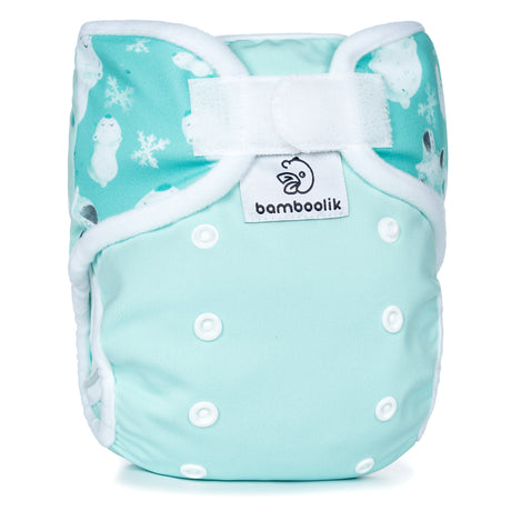 Bamboolik - DUO Überhosen - One Size (4-15 kg) - doppelte Beinbündchen - Klettverschluss