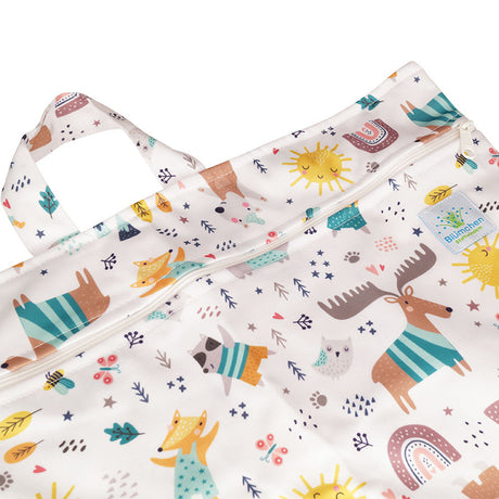 Blümchen - Hanging Nappy Pail - hängender Windelsack Gr. XL (40x66 cm)
