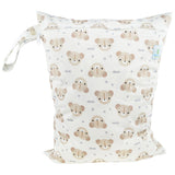 Blümchen - einfache Nasstasche (Wetbag) - Gr. M (41x29 cm)