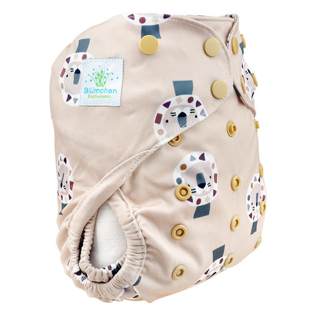 Blümchen - Eco Shell Überhose (2in1) - Druckverschluss - One Size (3-16 kg)