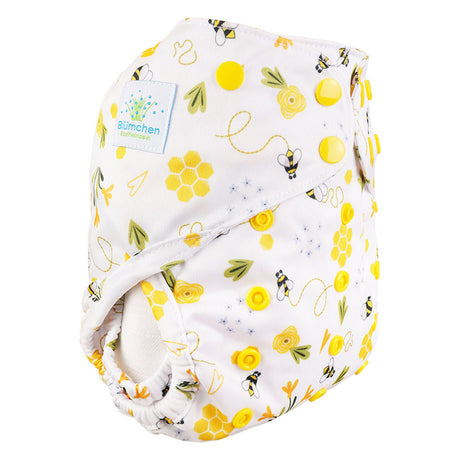 Blümchen - Eco Shell Überhose (2in1) - Druckverschluss - One Size (3-16 kg)