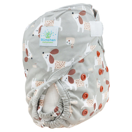 Blümchen - Eco Shell Überhose (2in1) - Klettverschluss - One Size (3-16 kg)