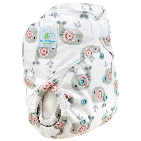 Blümchen - Eco Shell Überhose (2in1) - Klettverschluss - One Size (3-16 kg)