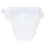 Blümchen - Kinder & Erwachsenen Stoffwindel (Inkontinenzslip mit Druckknöpfen) - Weiß