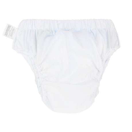 Blümchen - Kinder & Erwachsenen Stoffwindel (Inkontinenzslip mit Druckknöpfen) - Weiß