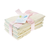 Blümchen - Prefolds (100% Bio-Baumwolle) - Birds Eye - 6 Stück
