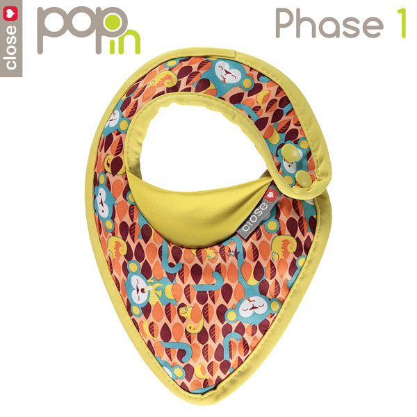 Close Pop-In - Lätzchen Ticky & Bert - Phase 1, 2, 3 und 4, Wendelätzchen