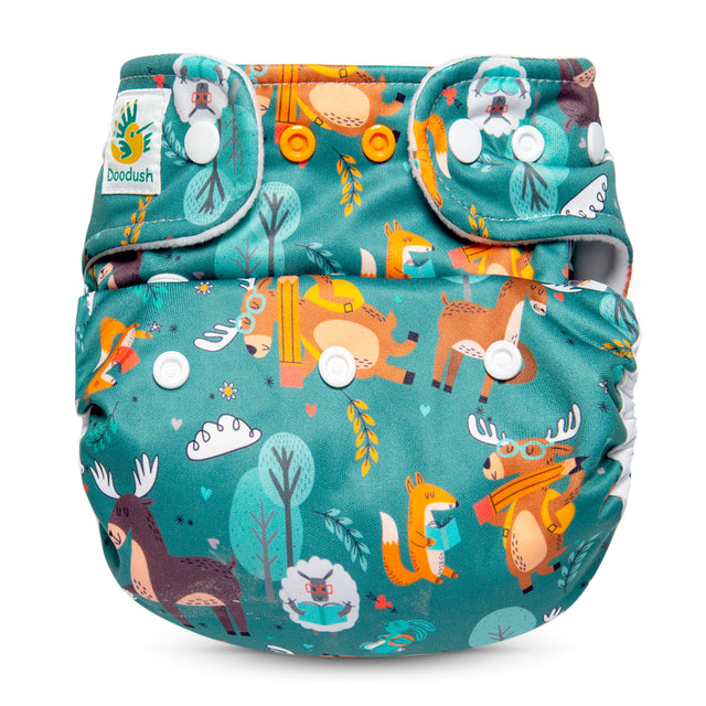 Doodush - V2.0 Überhose (Prefold) - Forest Friends - der Milovia Überhose sehr ähnlich