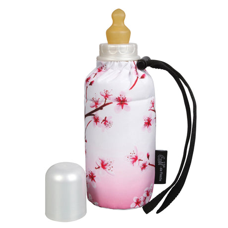Emil - Babyflasche aus Glas 250 ml – Komplettset (Polyester-Überzug) - Kirschblüte