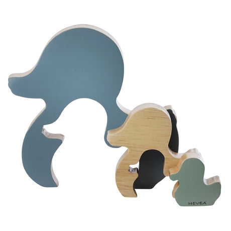 Hevea - Ente "Kawan" Steckspielzeug aus Holz (Fair Trade)