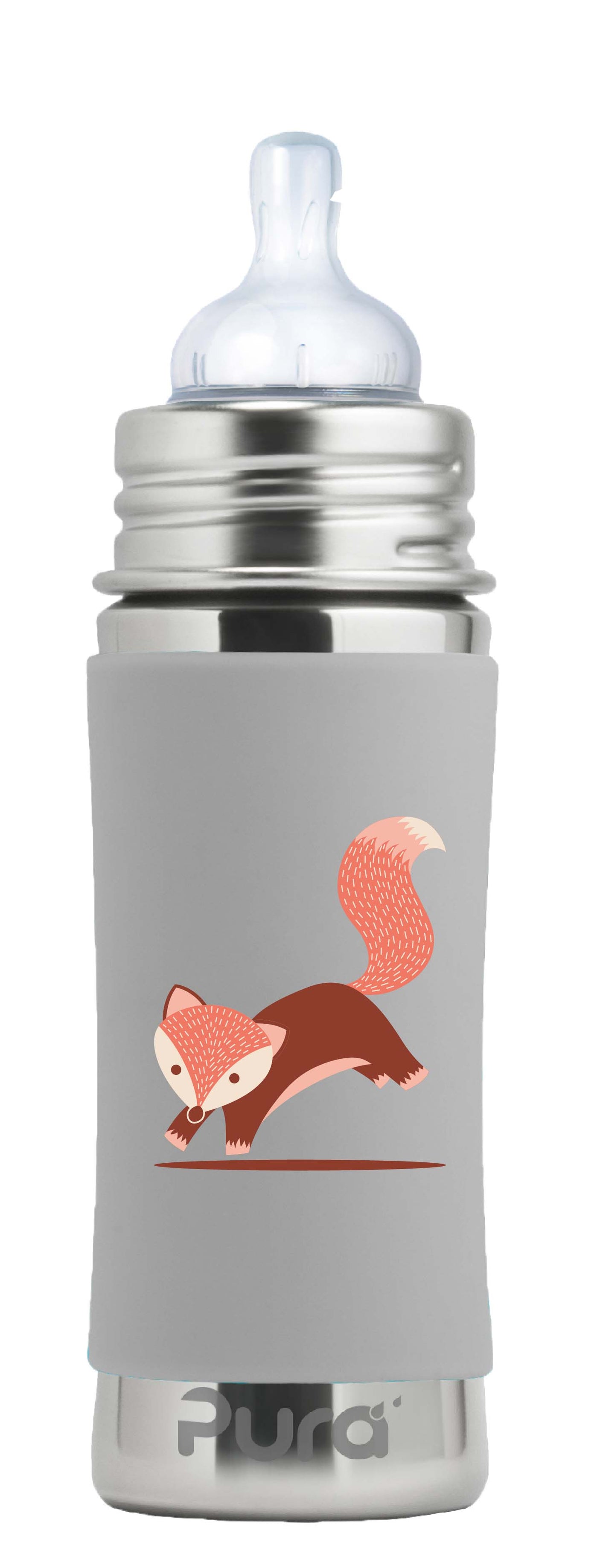 Pura Kiki Trinkflasche - 325ml - Weithalssauger (inkl. Schutzkappe)