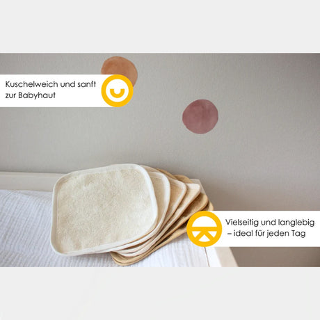 Kniti - Baby-Waschlappen – Nachhaltige & weiche Waschtücher für Babys (6 Stück)