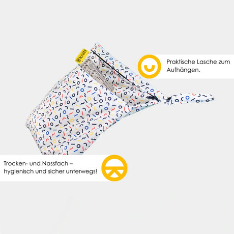 Kniti - Wetbag | Windelbeutel für unterwegs mit Trocken- und Nassfach