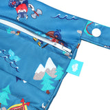 Little Clouds - doppelte Nasstasche mit Trockenfach (Wet & Drybag) - Gr. M (40x33 cm)