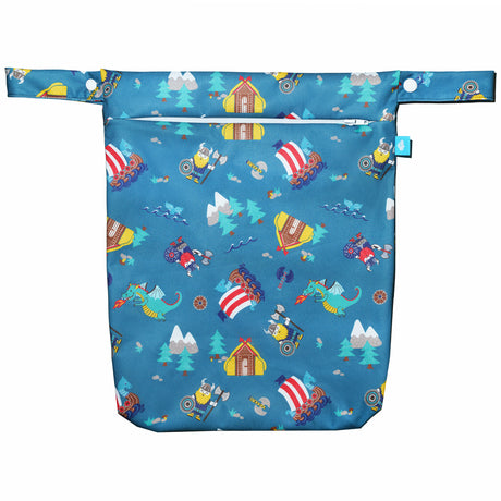 Little Clouds - einfache Nasstasche (Wetbag) - Gr. M (40x33 cm)